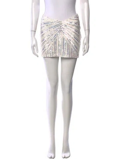 Pre-owned Retroféte Patterned Mini Skirt In Neutral