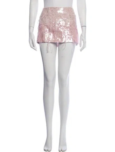 Pre-owned Retroféte Patterned Mini Skirt In Pink