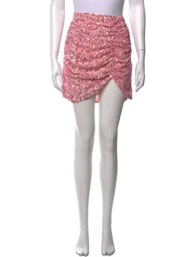 Pre-owned Retroféte Patterned Mini Skirt In Pink