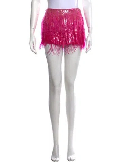 Pre-owned Retroféte Patterned Mini Skirt In Pink