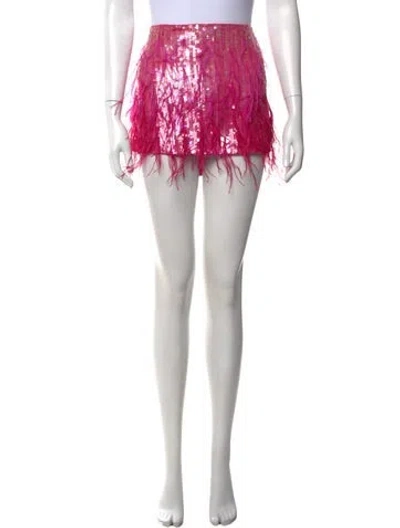 Pre-owned Retroféte Patterned Mini Skirt W/ Tags In Pink