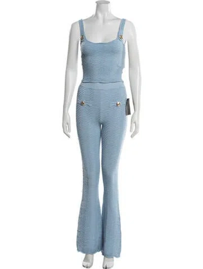 Pre-owned Retroféte Patterned Pant Set W/ Tags In Blue