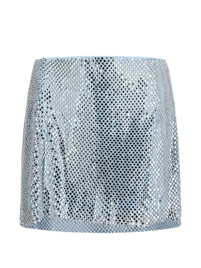 Retroféte Pax Mini Skirt In Silver