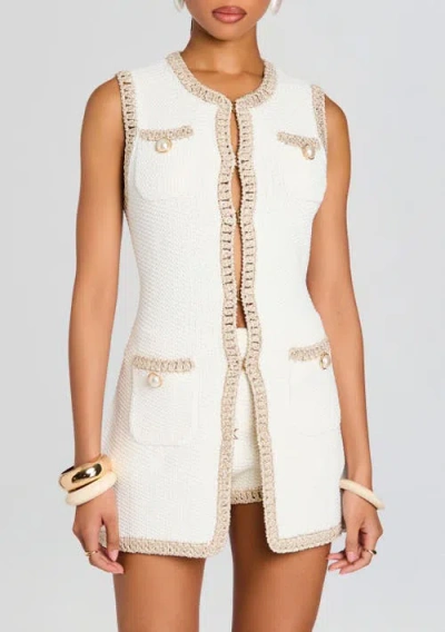 Retroféte Retrofête Peppa Knit Vest In White