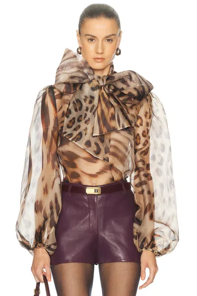 Retroféte Peregrine Blouse In Brown