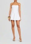 Retroféte Persephonie Strapless Knit Mini Dress In White