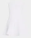 Retroféte Persephonie Strapless Knit Mini Dress In White