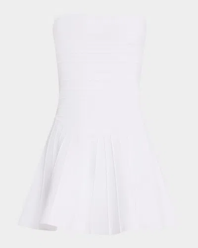 RETROFÉTE PERSEPHONIE STRAPLESS KNIT MINI DRESS