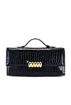 Retroféte Phoebe Clutch In Navy Croco