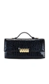 Retroféte Phoebe Clutch In Navy Croco