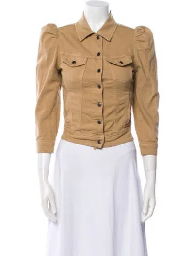 Pre-owned Retroféte Plaid Print Utility Jacket In Neutral