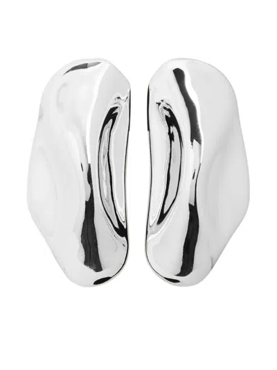 Retroféte Polished Earrings In Metallic