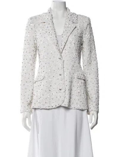 Pre-owned Retroféte Printed Blazer In Gray