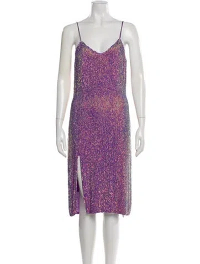 Pre-owned Retroféte Printed Knee-length Dress