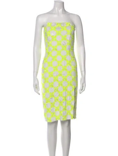 Pre-owned Retroféte Printed Knee-length Dress In Green