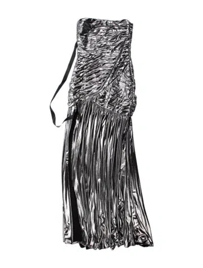 Pre-owned Retroféte Printed Long Dress W/ Tags In Black