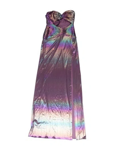 Pre-owned Retroféte Printed Long Dress W/ Tags In Purple