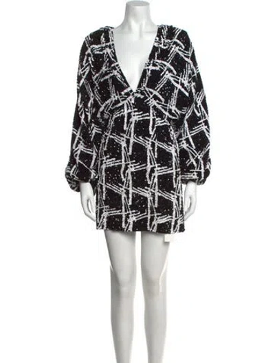 Pre-owned Retroféte Printed Mini Dress In Multi