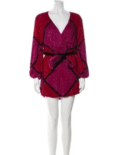 Pre-owned Retroféte Printed Mini Dress In Multi