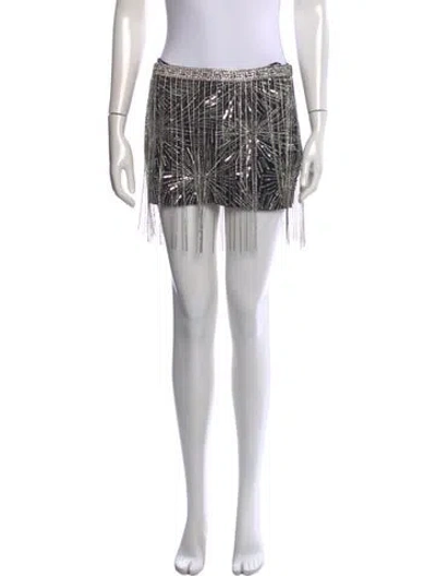 Pre-owned Retroféte Printed Mini Skirt W/ Tags In Neutrals