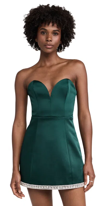 Retroféte Quinny Dress Pine In Silver