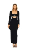 Retroféte Raelle Embellished Knit Dress In Black