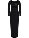 Retroféte Raelle Embellished Knit Dress In Black