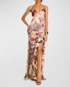 Retroféte Raelynn Dress In Vintage Mixed Print