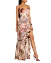 Retroféte Raelynn Dress In Vintage Mixed Print