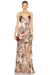 Retroféte Raelynn Dress In Vintage Mixed Print