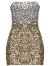 Retroféte Retrofete Retrofete Gold Dress With Sequined Detailing In Sgldo