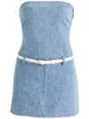 Retroféte Rayne Mini Dress In Vintage Oasis In Blue