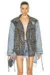 Retroféte Rebel Jacket In Tangier & Silver