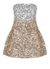 Retroféte Sparkling Sequin Strapless Mini Dress