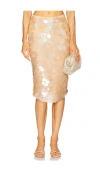 Retroféte Riley High-waisted Skirt In Neutral