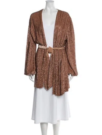 Pre-owned Retroféte Robe In Gold