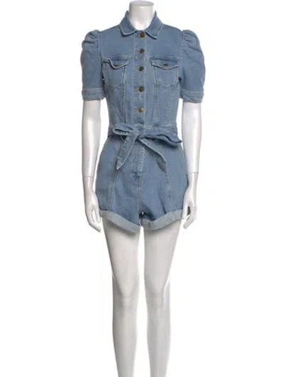 Pre-owned Retroféte Romper In Blue