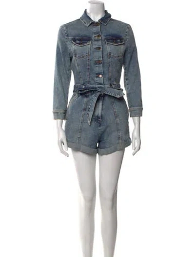 Pre-owned Retroféte Romper In Blue