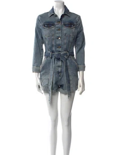 Pre-owned Retroféte Romper In Blue
