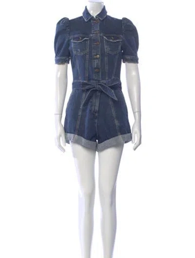 Pre-owned Retroféte Romper In Blue