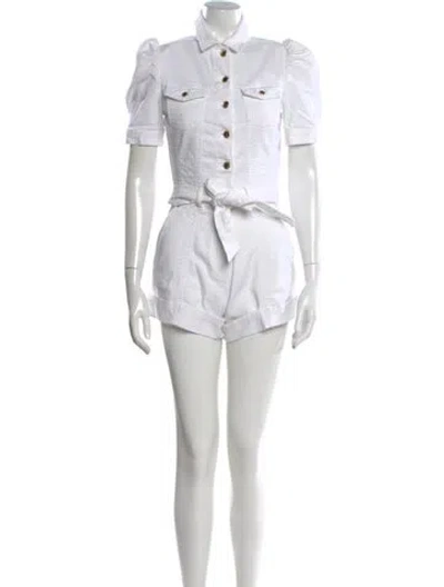 Pre-owned Retroféte Romper In White
