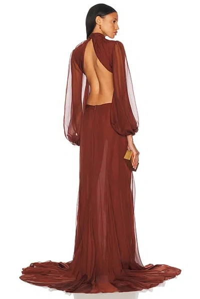 Retroféte Rosalinda Dress In Brown