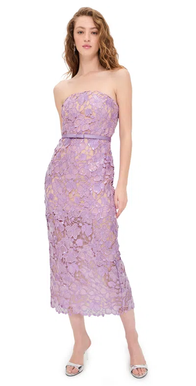 Retroféte Rowena Lace Dress Lavande In Purple