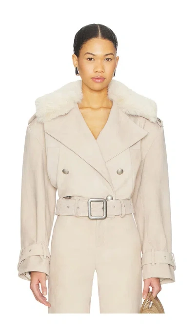 Retroféte Rubee Coat In Neutral