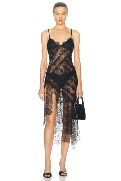Retroféte Sabina Lace Dress In Black
