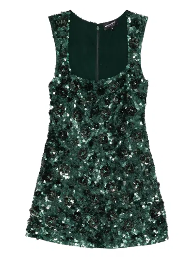 RETROFÉTE SADLYN SEQUIN-EMBELLISHED FLORAL MINI DRESS