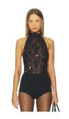 Retroféte Saga Lace Bodysuit In Black