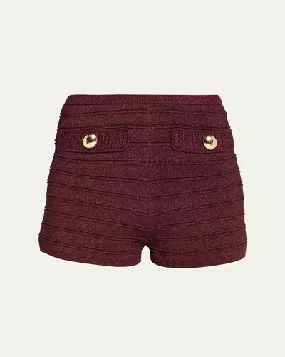 Retroféte Sandra Short In Burgundy
