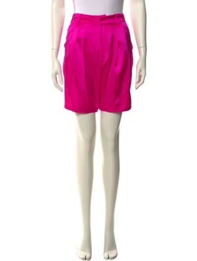 Pre-owned Retroféte Satin Mini Shorts In Pink