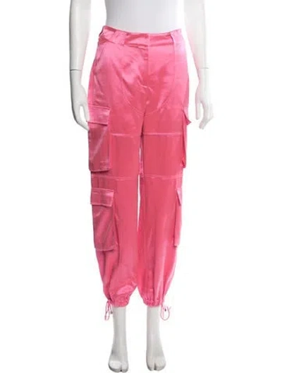 Pre-owned Retroféte Satin Wide Leg Pants In Pink